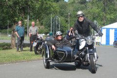 Ein BMW-Gespann mit Steib TR500–Seitenwagen.