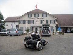 Das Victoria–Gespann am Pass in Ober–Bölchen (890 m).