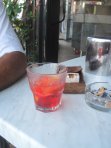 „Bicicletta”, Campari und Prosecco mit Eis.