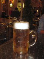 Ein Liter Bier - das brauchte ich abends!