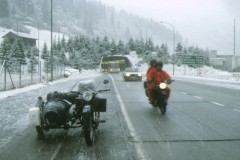 Schnee am San Bernardino.