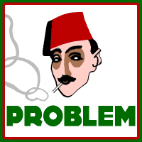 Problem (Schild mit Zigaretten–Werbung).