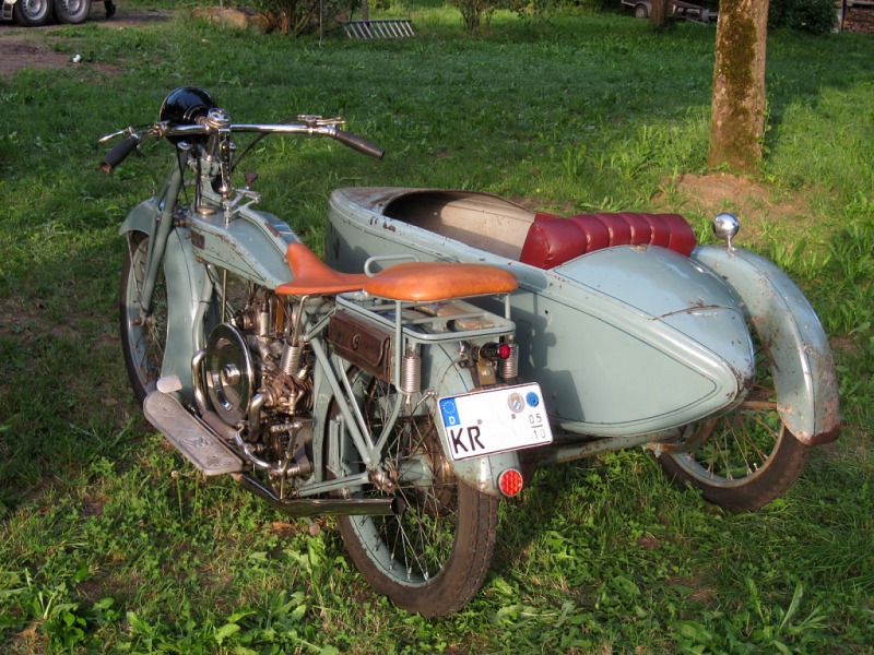 Ein Victoria KR 6–Gespann (Vorkrieg) in Originalpatina.