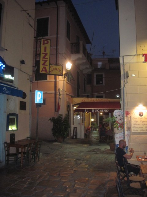 Die Pizzeria „Buchino” in Portoferraio auf Elba.