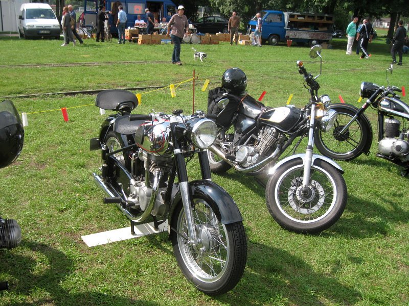 Eine Horex Regina beim Oldtimerfahrtag 2017 im Feldbahnmuseum.