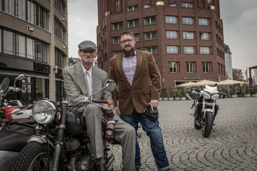 Dapper Gentlemen beim Dinstinguished Gentleman's Ride 2017 in Frankfurt.