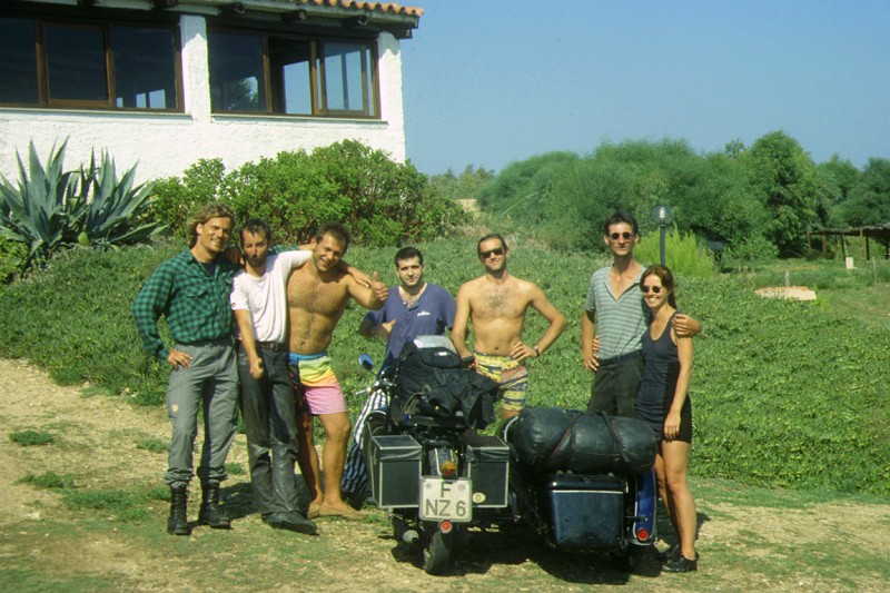 Abschied 1991 auf dem Campingplatz „La Liccia”